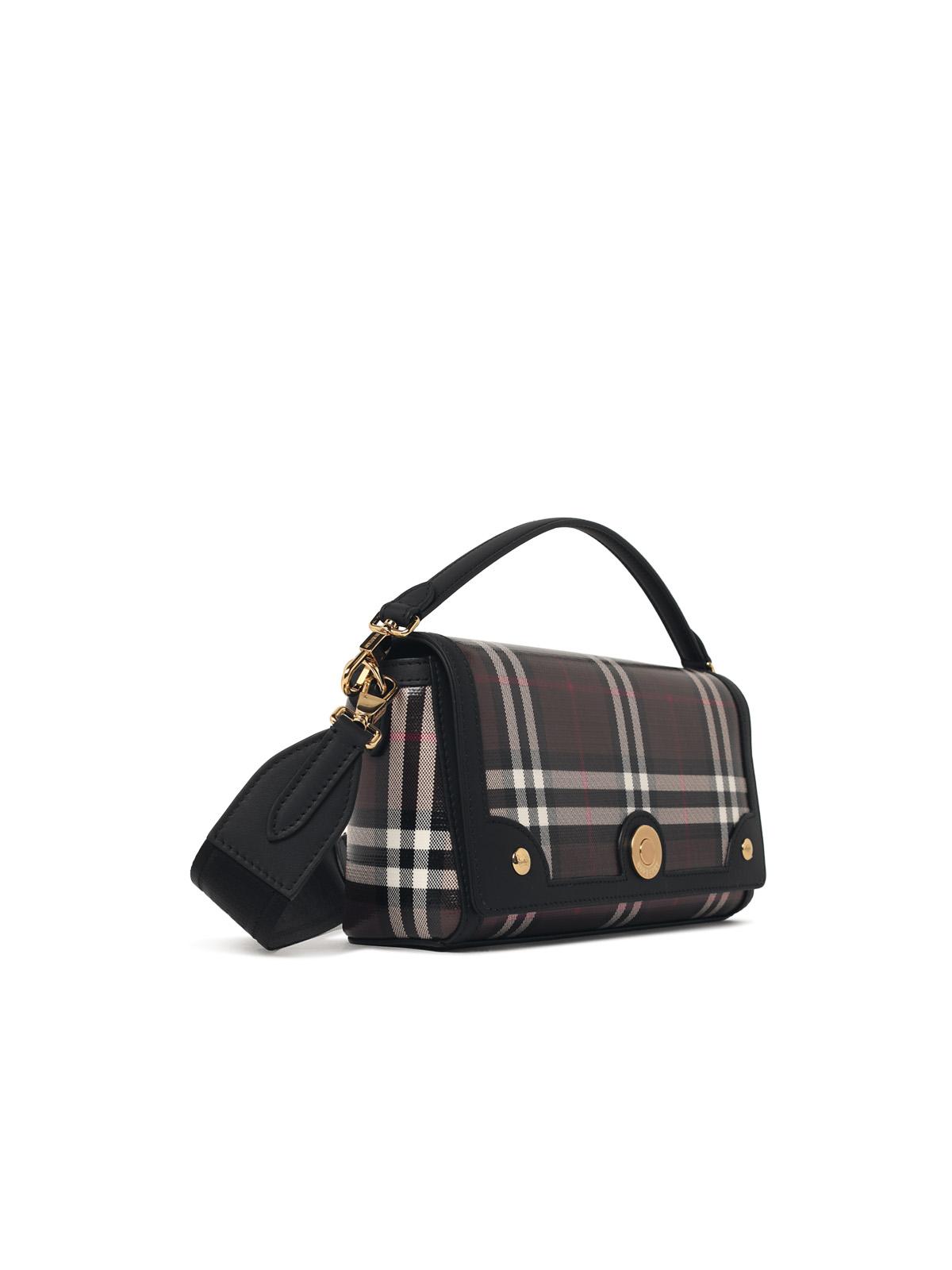 BURBERRY Burberry 'Note' Bag With Handle In Chocolate Cotton Blend Women