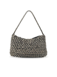DRAGON DIFFUSION Dragon Diffusion 'Basil Cactus' 'Covert Foil' Silver Leather Bag Women