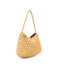 DRAGON DIFFUSION Dragon Diffusion 'Basil Cactus' 'Gold Foil' Gold Leather Bag Women