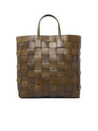 DRAGON DIFFUSION Dragon Diffusion 'Pino' Khaki Leather Bag Women