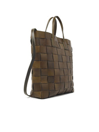 DRAGON DIFFUSION Dragon Diffusion 'Pino' Khaki Leather Bag Women