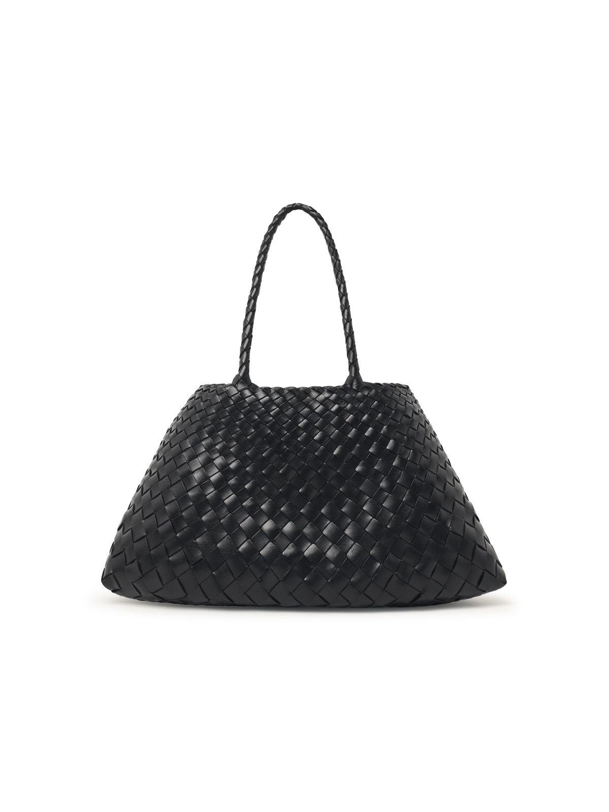 DRAGON DIFFUSION Dragon Diffusion 'Santa Croce Big' Black Leather Bag Women