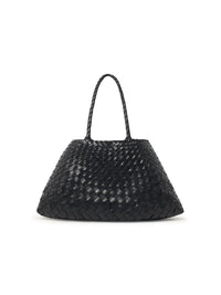 DRAGON DIFFUSION Dragon Diffusion 'Santa Croce Big' Black Leather Bag Women