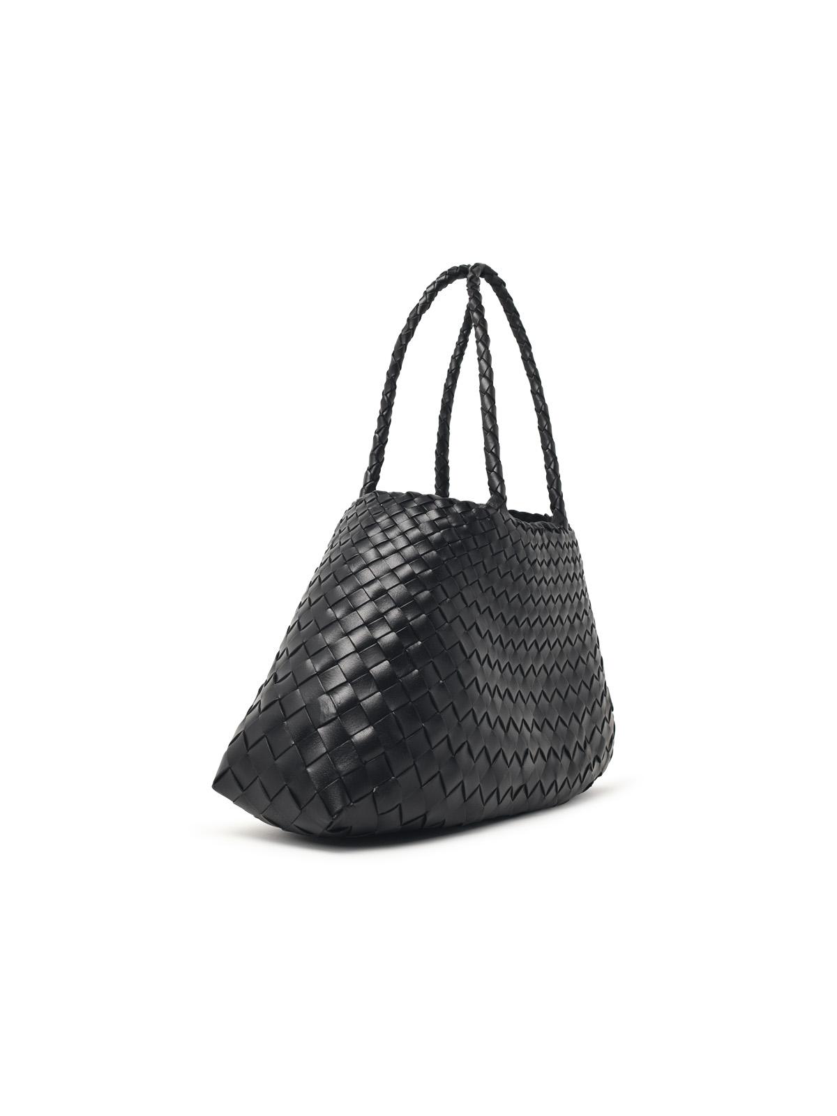 DRAGON DIFFUSION Dragon Diffusion 'Santa Croce Big' Black Leather Bag Women