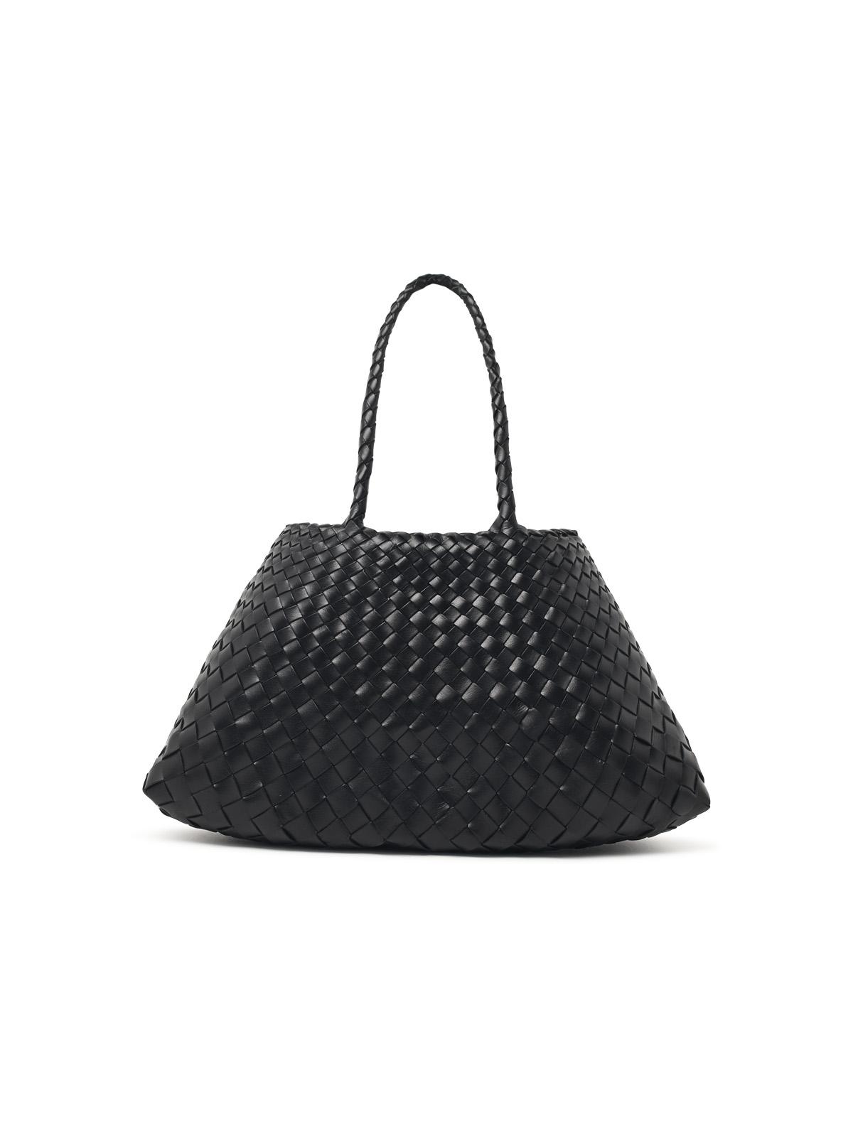 DRAGON DIFFUSION Dragon Diffusion 'Santa Croce Big' Black Leather Bag Women