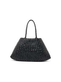 DRAGON DIFFUSION Dragon Diffusion 'Santa Croce Big' Black Leather Bag Women