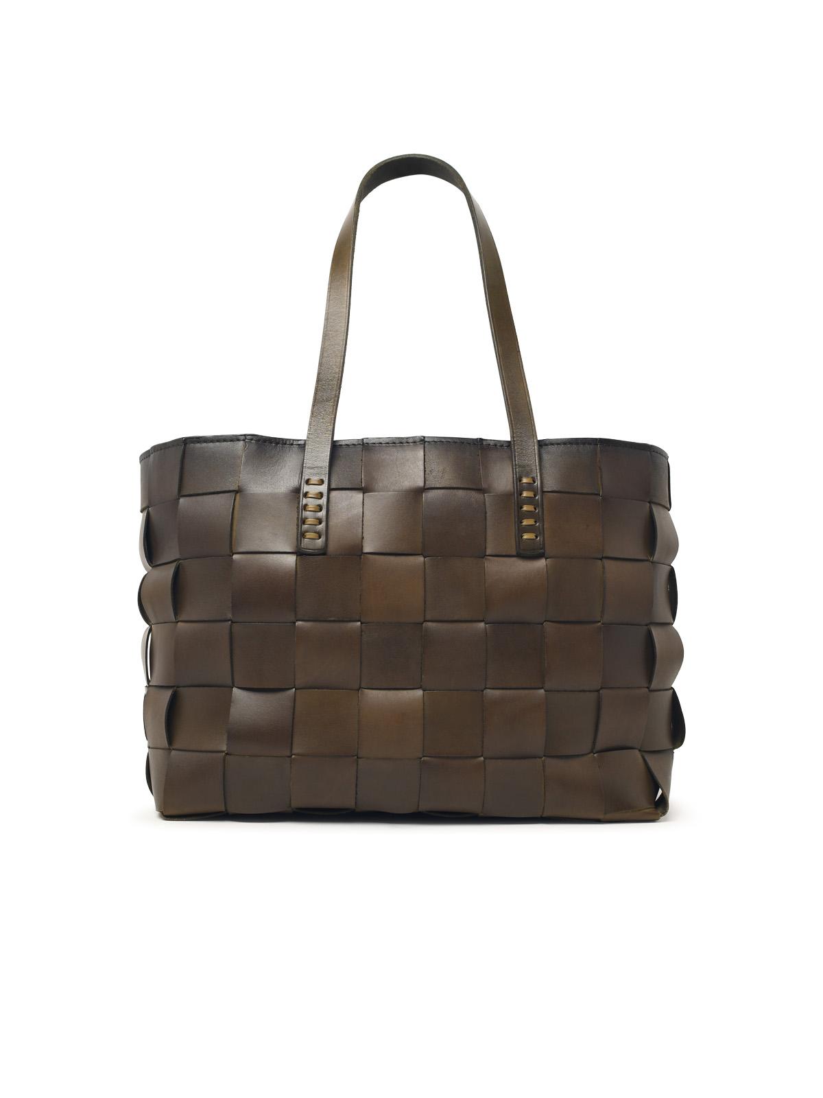 Dragon Diffusion 'Japan Tote' Khaki Leather Bag Women