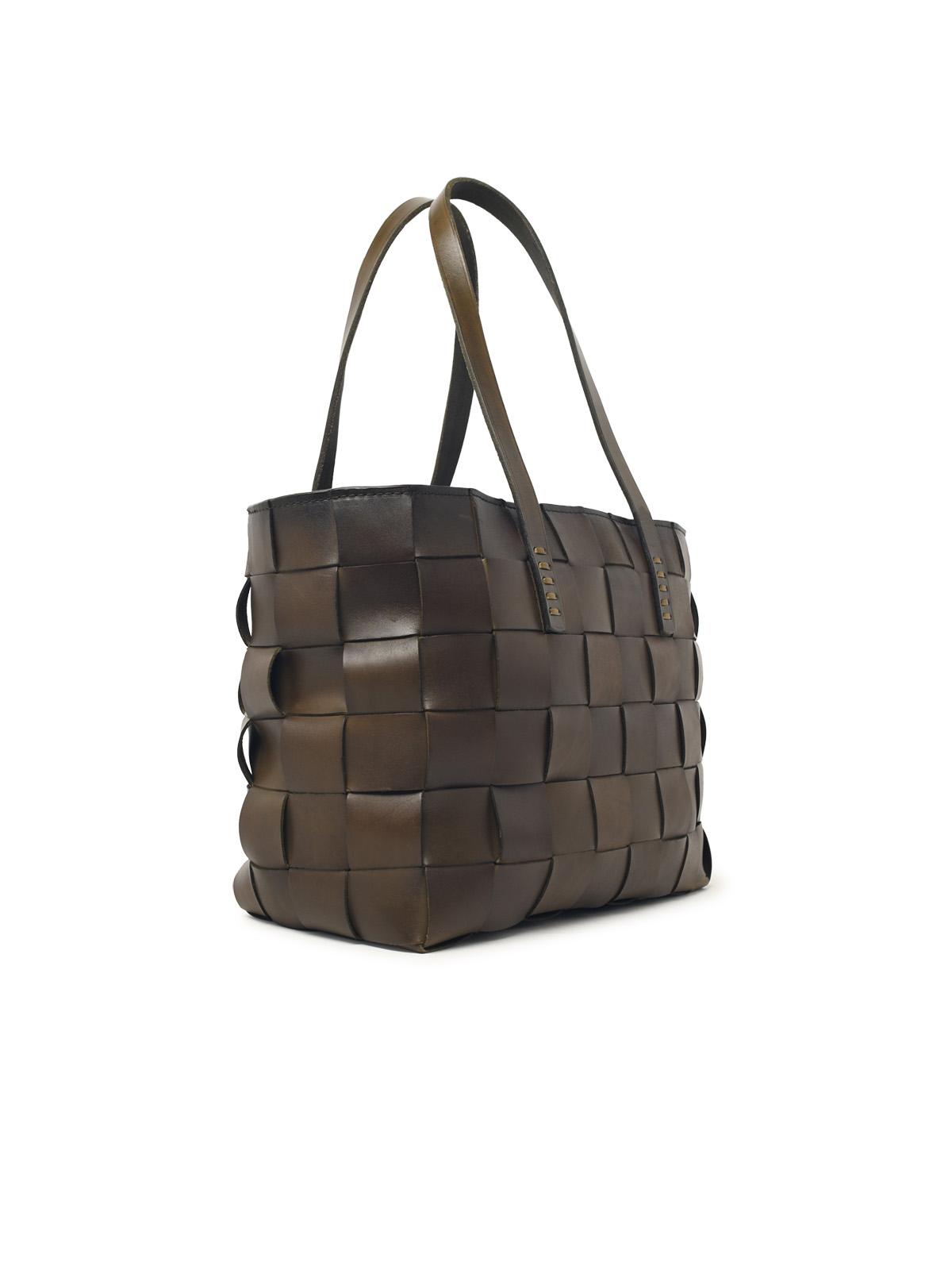 Dragon Diffusion 'Japan Tote' Khaki Leather Bag Women