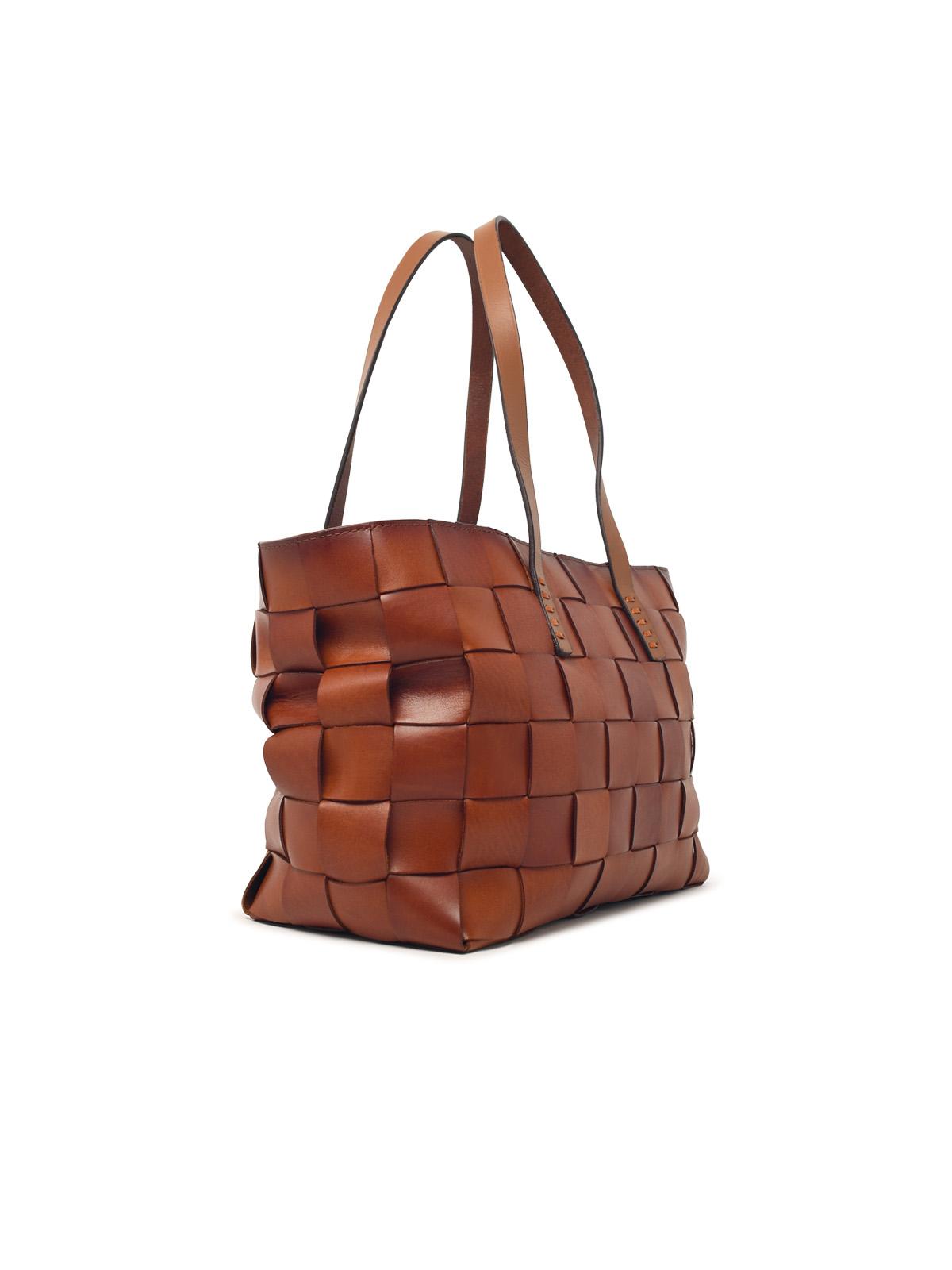 DRAGON DIFFUSION Dragon Diffusion 'Japan Tote' Dark Brown Leather Bag Women