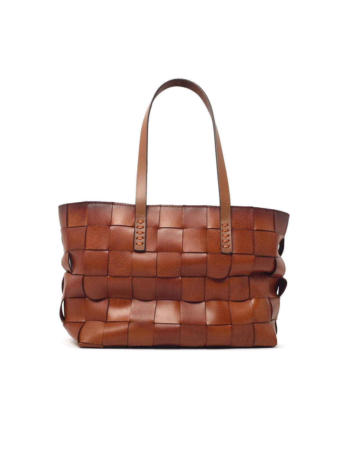 DRAGON DIFFUSION Dragon Diffusion 'Japan Tote' Dark Brown Leather Bag Women