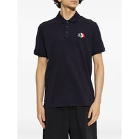 Moncler Blue Polo Shirts Men