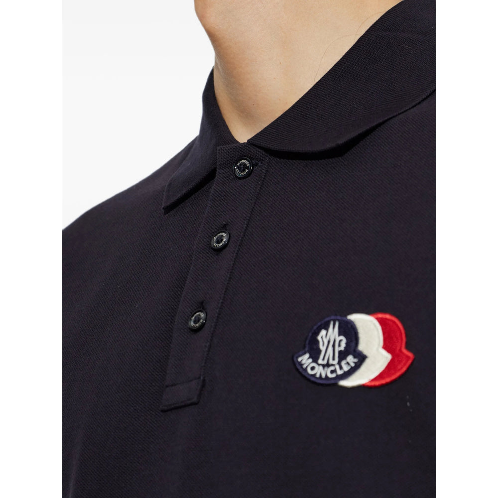 Moncler Blue Polo Shirts Men