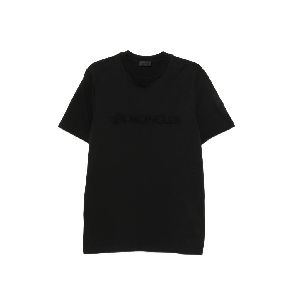 Moncler Black T-Shirts & Vests - T-Shirts Men