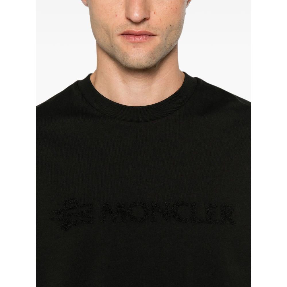 Moncler Black T-Shirts & Vests - T-Shirts Men