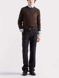 Prada Men Sweater With Re-Nylon Detail