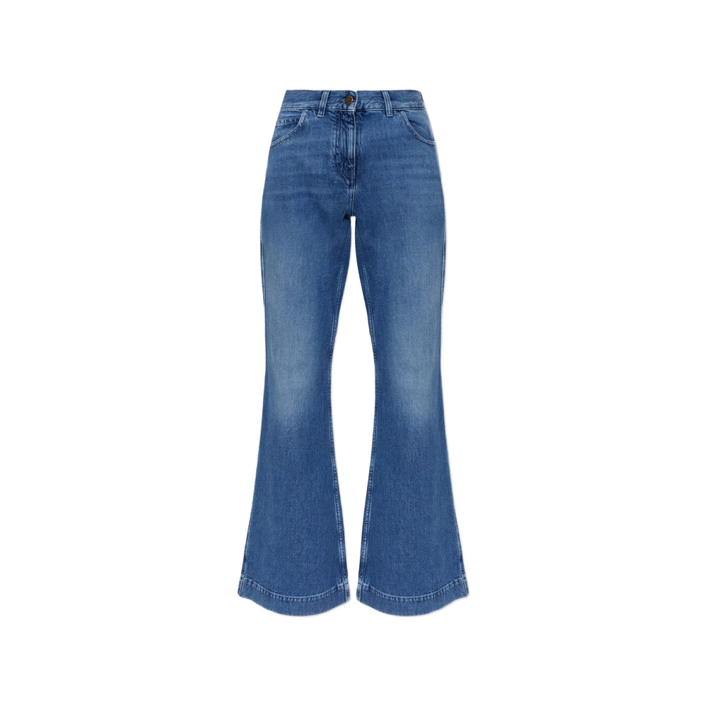 Moncler Blue Denim - Wide-Leg Jeans Women