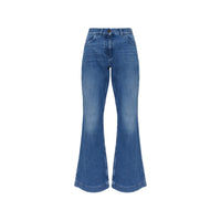 Moncler Blue Denim - Wide-Leg Jeans Women