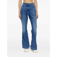 Moncler Blue Denim - Wide-Leg Jeans Women