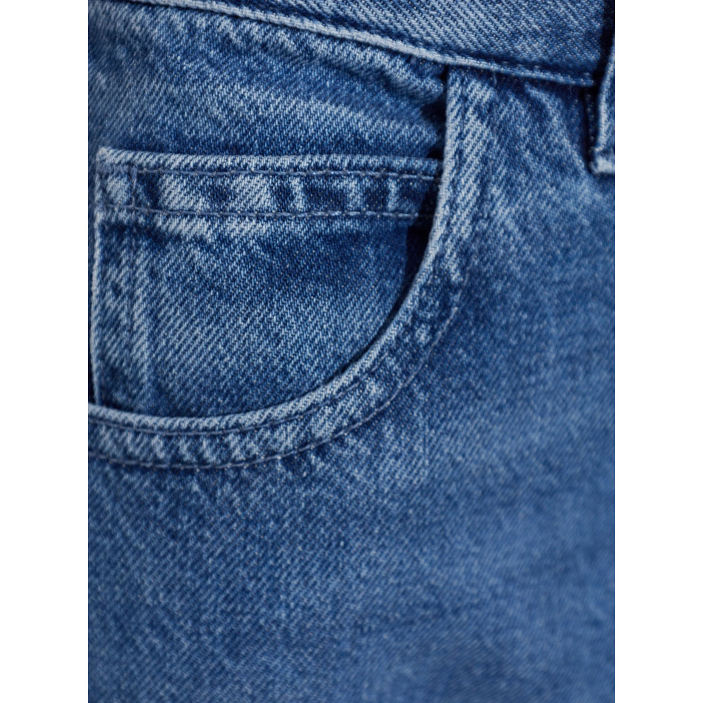 Moncler Blue Denim - Wide-Leg Jeans Women