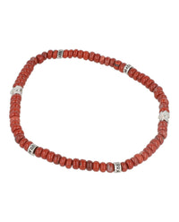 Ferragamo Mens Beadstone Bracelet