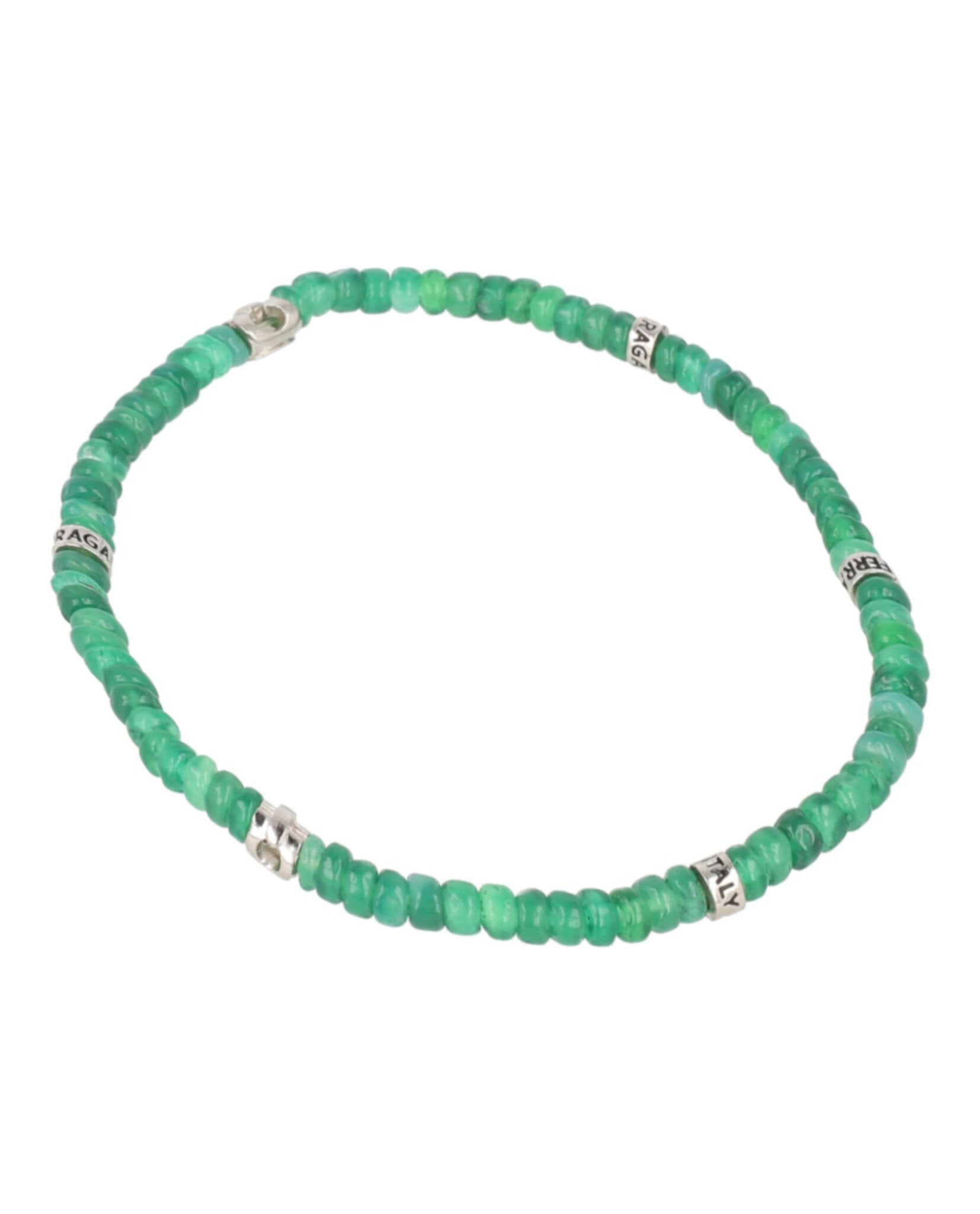 Ferragamo Mens Beadstone Bracelet