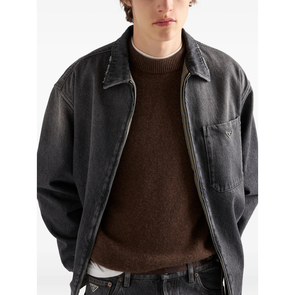 Prada Black Jackets - Shirt Jackets Men