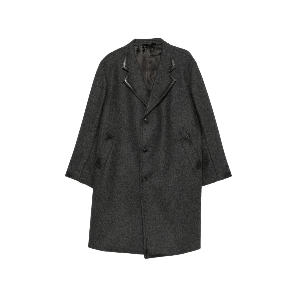 Prada Grey Coats - Single Breasted Coats Men