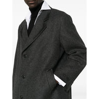 Prada Grey Coats - Single Breasted Coats Men