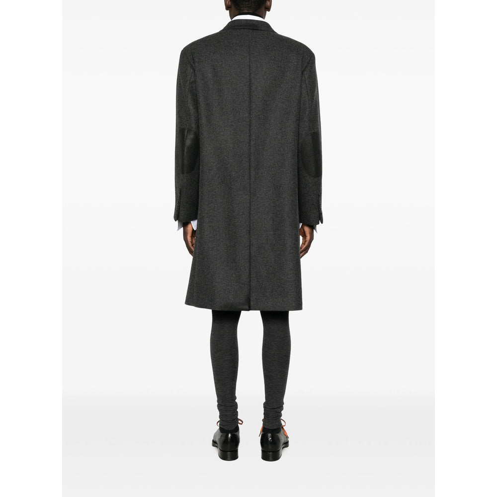 Prada Grey Coats - Single Breasted Coats Men