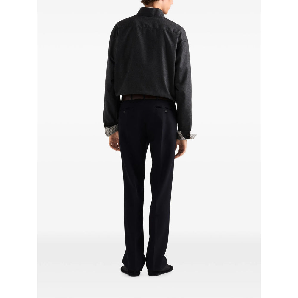 Prada Grey Jackets - Shirt Jackets Men