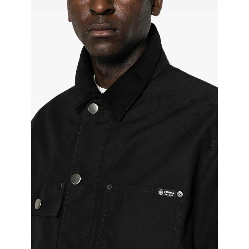 Prada Black Jackets - Shirt Jackets Men