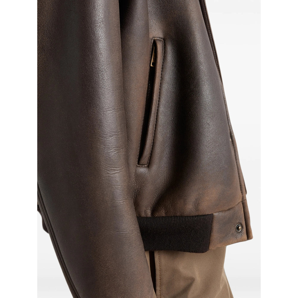 Prada Brown Jackets - Leather Jackets Men