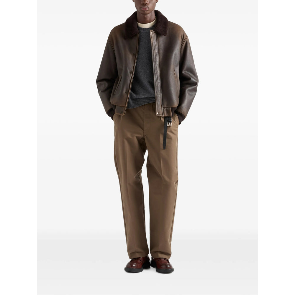 Prada Brown Jackets - Leather Jackets Men