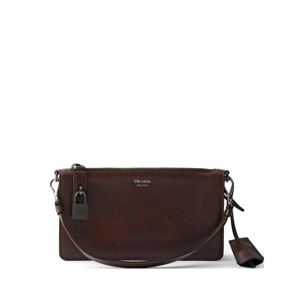 Prada Brown Clutch Bags Men
