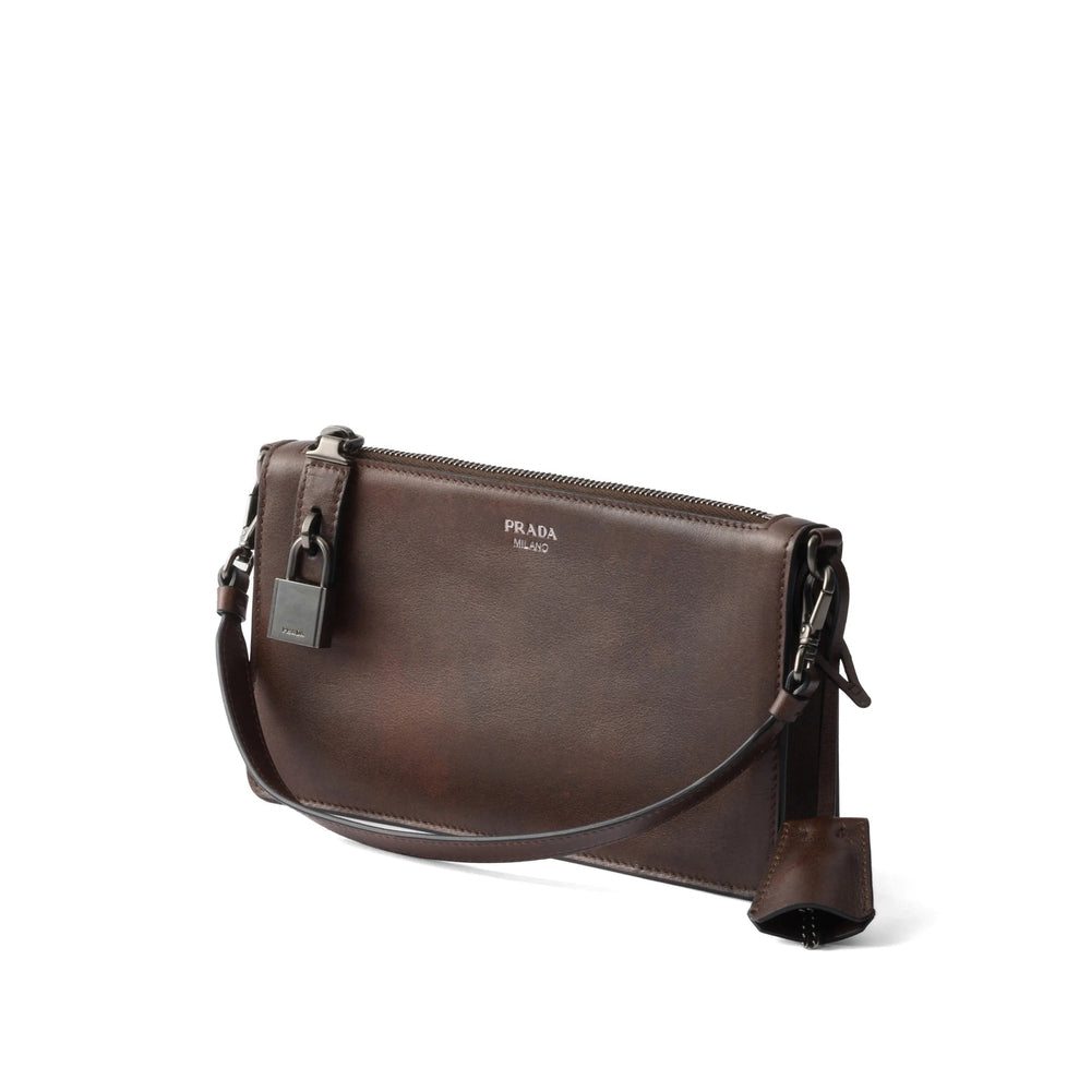 Prada Brown Clutch Bags Men