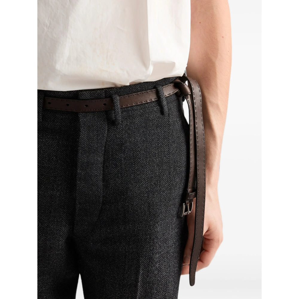 Prada Brown Belts Men