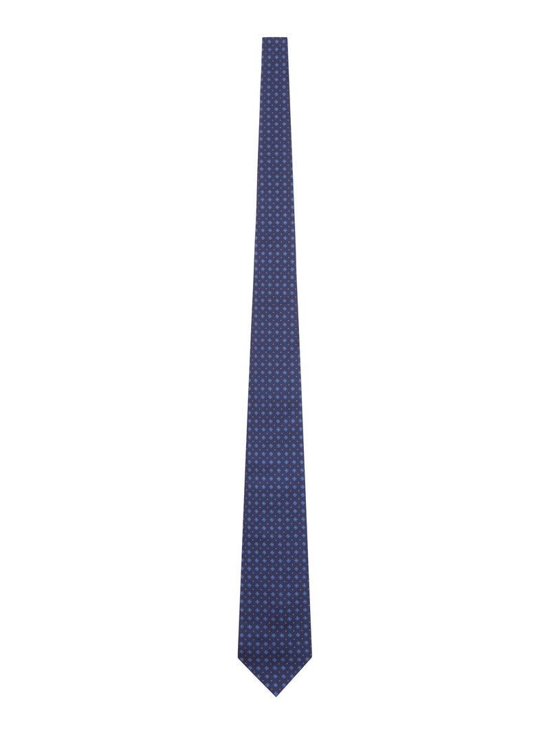 Kiton Kiton Men Fabric Tie With Micro Geometric Pattern