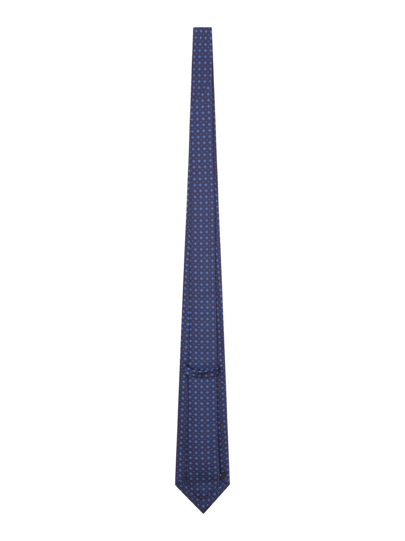 Kiton Kiton Men Fabric Tie With Micro Geometric Pattern