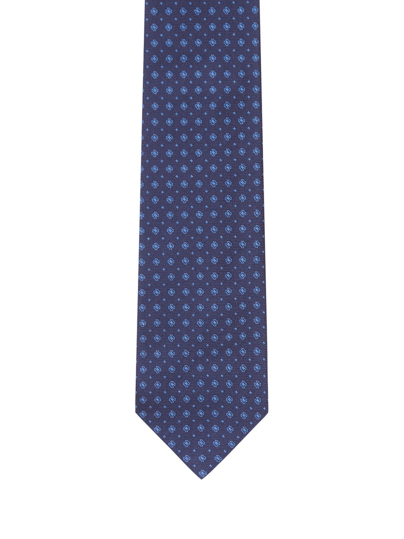 Kiton Kiton Men Fabric Tie With Micro Geometric Pattern