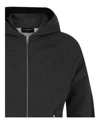Balenciaga Mens Embroidered Logo Zip-Up Hoodie