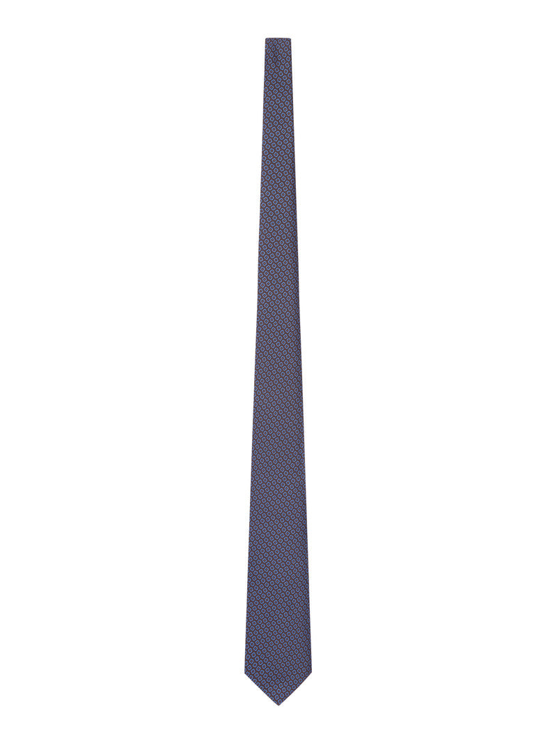Kiton Kiton Men Fabric Tie With Micro Geometric Pattern