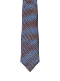 Kiton Kiton Men Fabric Tie With Micro Geometric Pattern