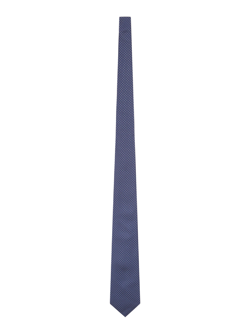 Kiton Kiton Men Fabric Tie With Micro Geometric Pattern