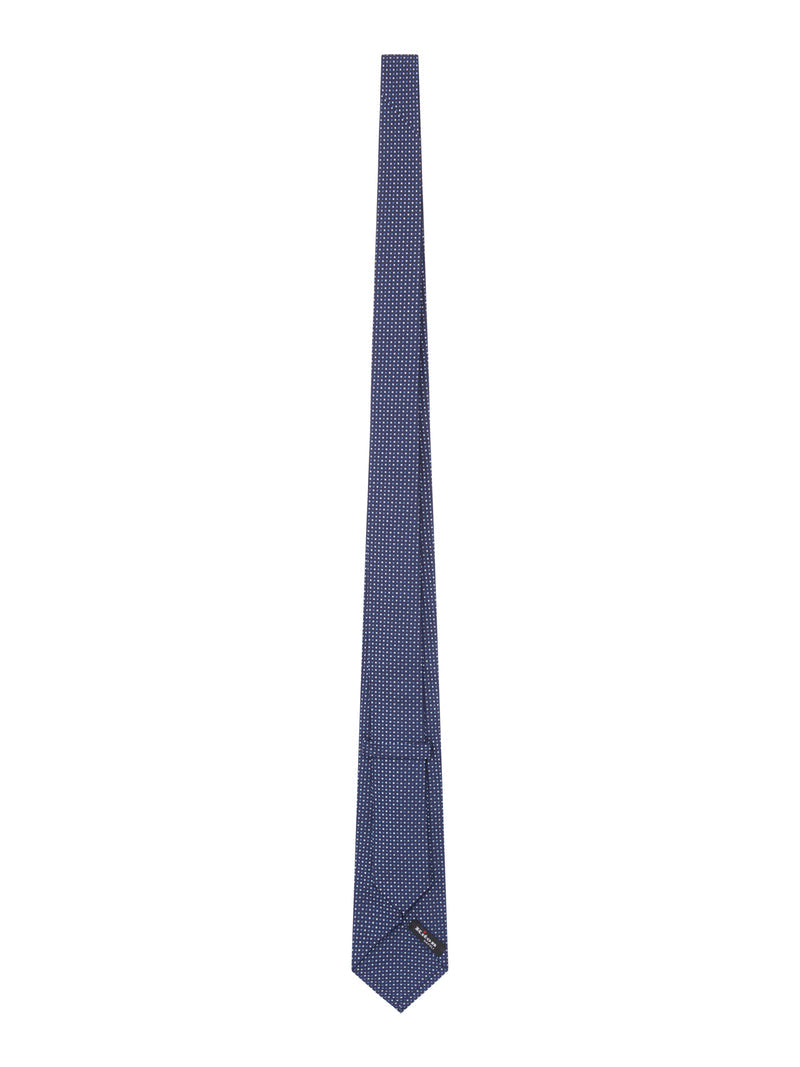 Kiton Kiton Men Fabric Tie With Micro Geometric Pattern