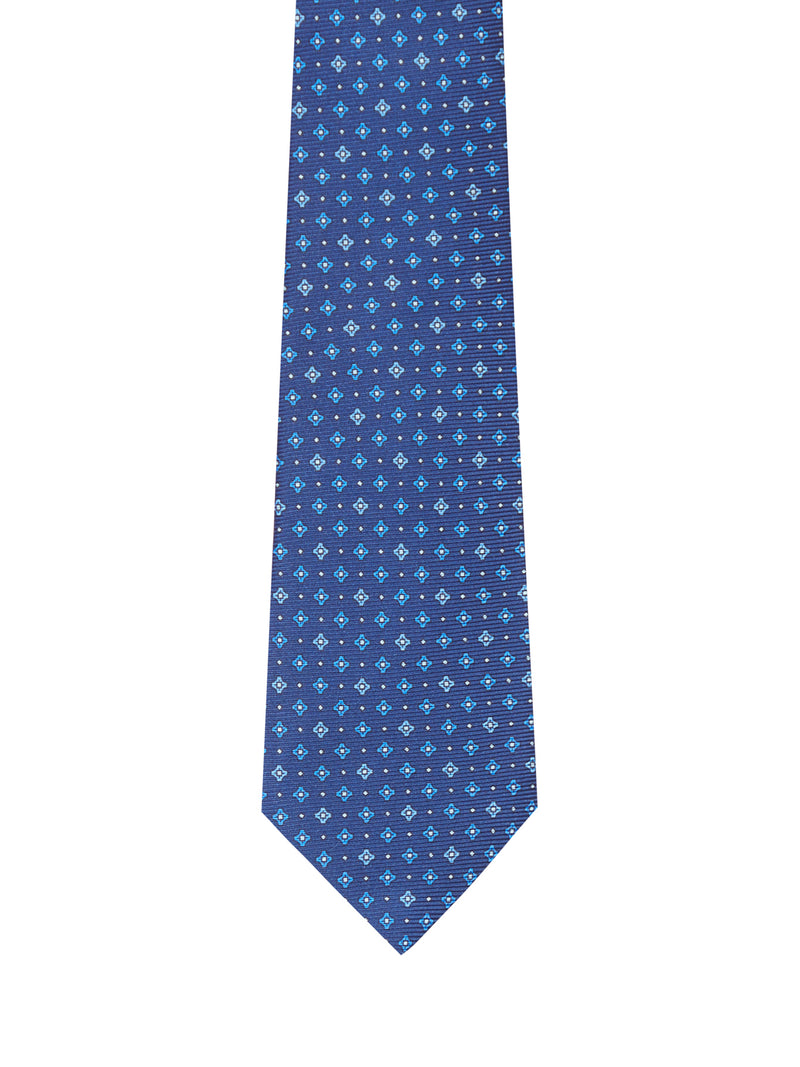 Kiton Kiton Men Fabric Tie With Micro Geometric Pattern