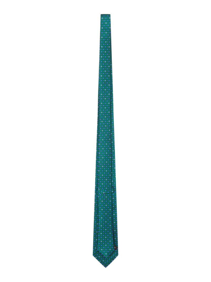 Kiton Kiton Men Fabric Tie With Micro Geometric Pattern