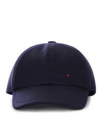 Kiton Kiton Men Cashmere Baseball Cap With Embroidered Logo