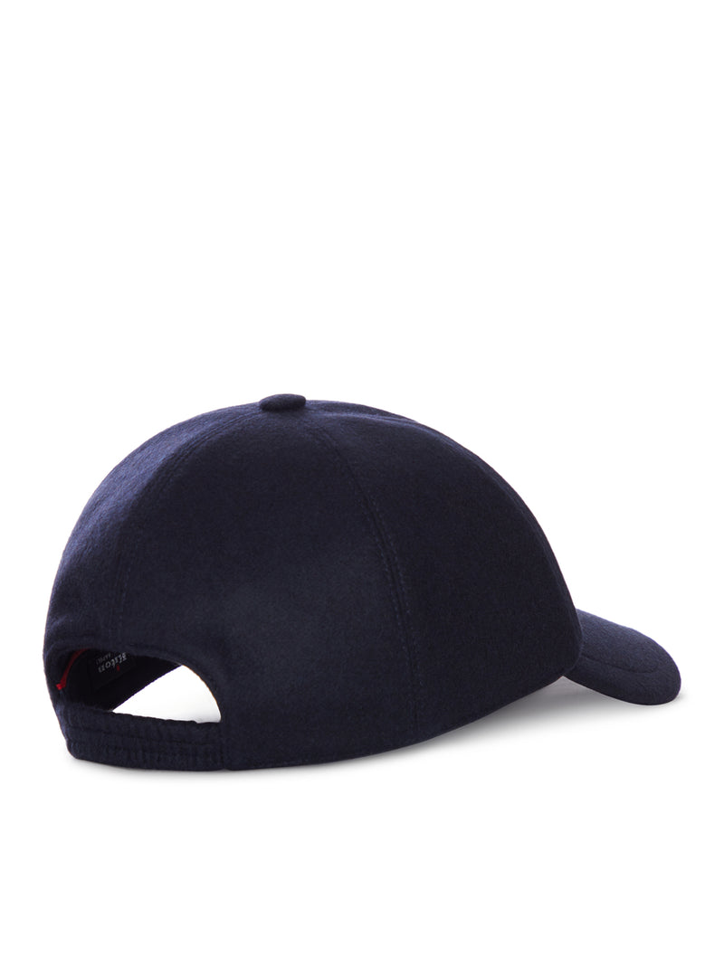 Kiton Kiton Men Cashmere Baseball Cap With Embroidered Logo