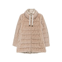 Herno Neutrals Coats - Faux Fur Coats Women