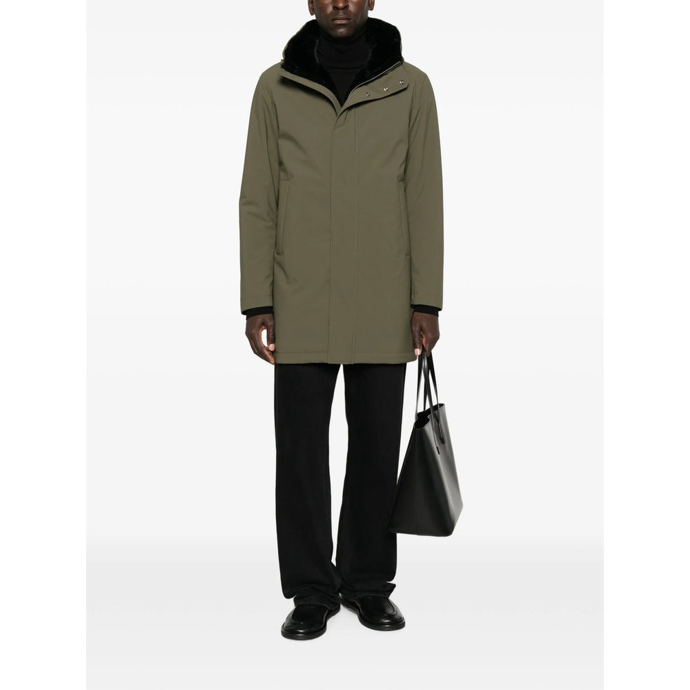 Herno Green Coats - Parkas Men